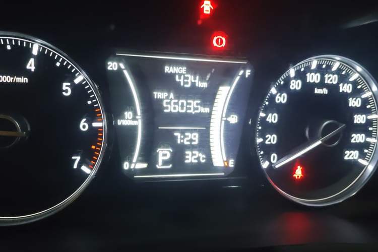 Used Honda Envix 2019 180TURBO CVT Enjoyment Edition China VI Odometer Close Up