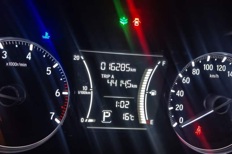 Used Honda Envix 2019 180TURBO CVT Enjoyment Edition China VI Odometer Close Up
