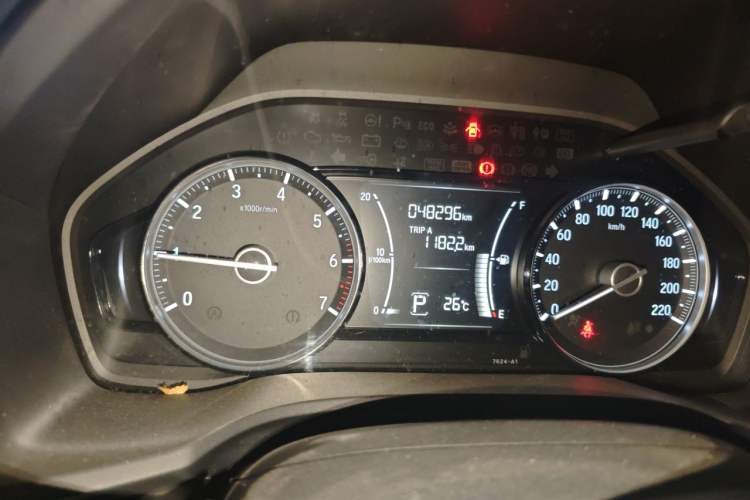 Used Honda Envix 2019 180TURBO CVT Enjoyment Version China VI Odometer Close Up