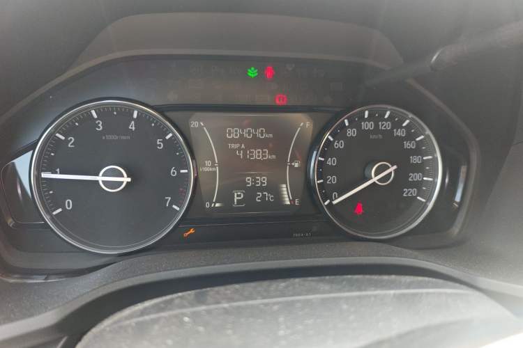 Used Honda Envix 2019 180TURBO CVT Enjoyment Edition China V Odometer Close Up