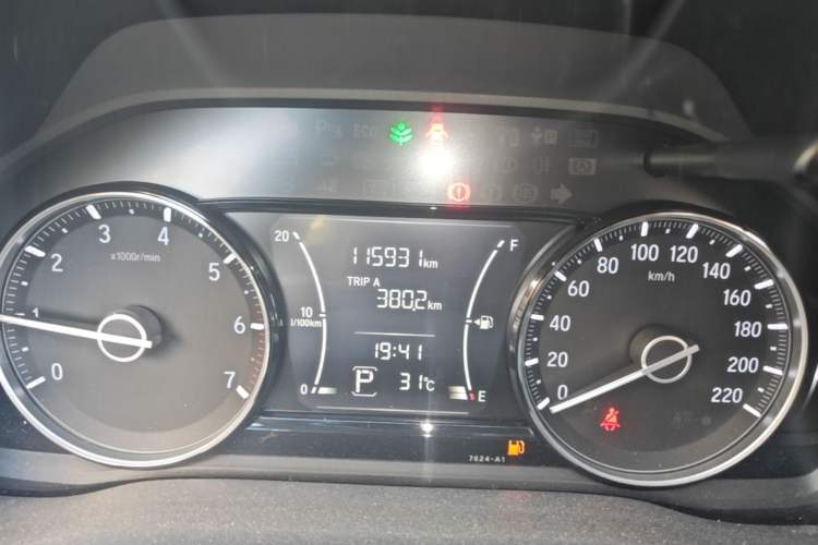 Used Honda Envix 2019 180TURBO CVT Enjoyment Edition China VI Odometer Close Up