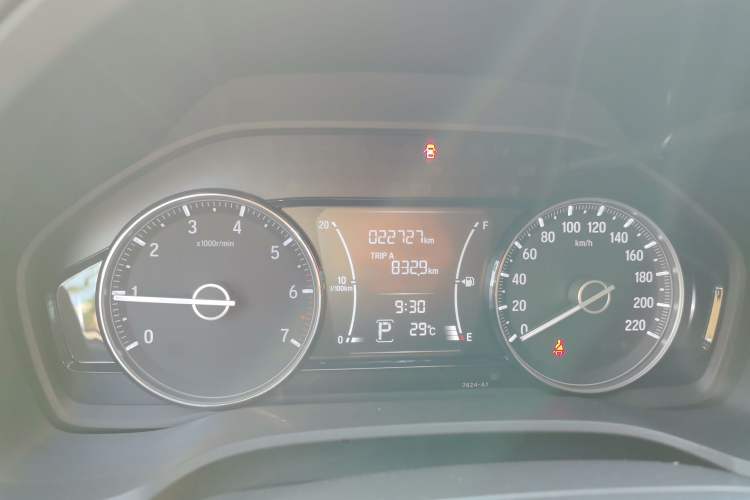 Used Honda Envix 2019 180TURBO CVT Enjoyment Edition China VI Odometer Close Up