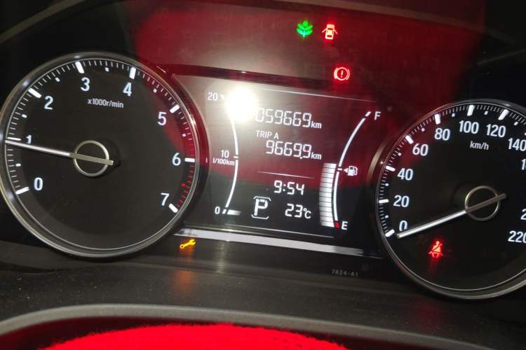 Used Honda Envix 2019 180TURBO CVT Enjoyment Edition China VI Odometer Close Up
