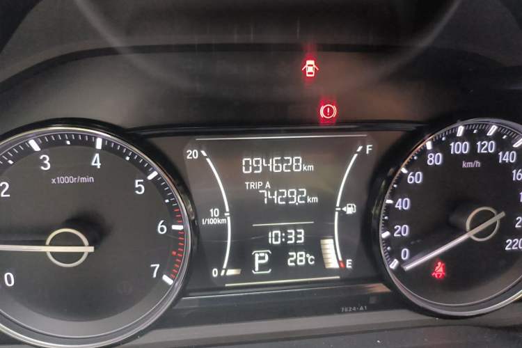 Used Honda Envix 2019 180TURBO CVT Enjoyment Edition China V Odometer Close Up