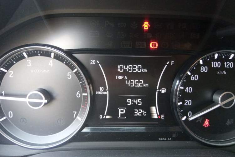 Used Honda Envix 2019 180TURBO CVT Enjoyment Edition China V Odometer Close Up