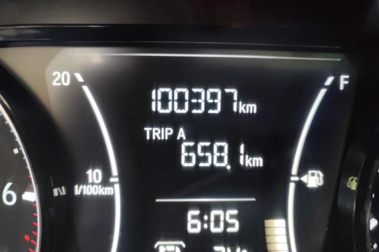 Used Honda Envix 2019 180TURBO CVT Enjoyment Edition China V Odometer Close Up