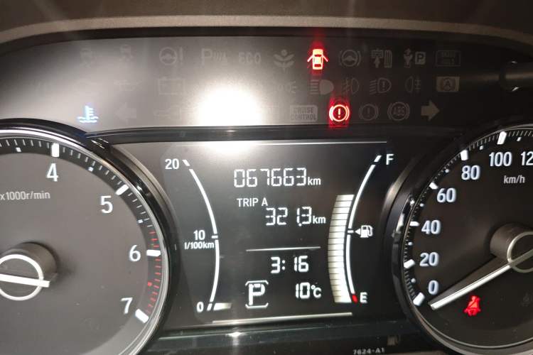 Used Honda Envix 2019 180TURBO CVT Enjoyment Version China VI Odometer Close Up