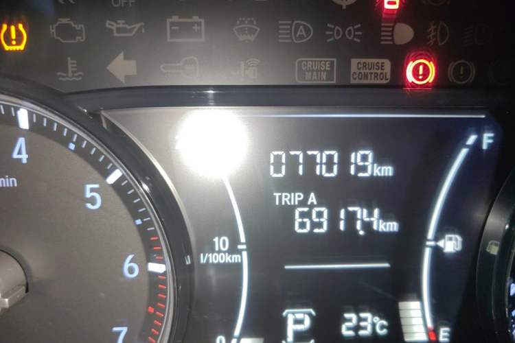 Used Honda Envix 2019 180TURBO CVT Enjoyment Edition China VI Odometer Close Up