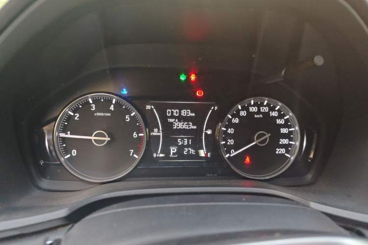 Used Honda Envix 2019 180TURBO CVT Enjoyment Edition China VI Odometer Close Up