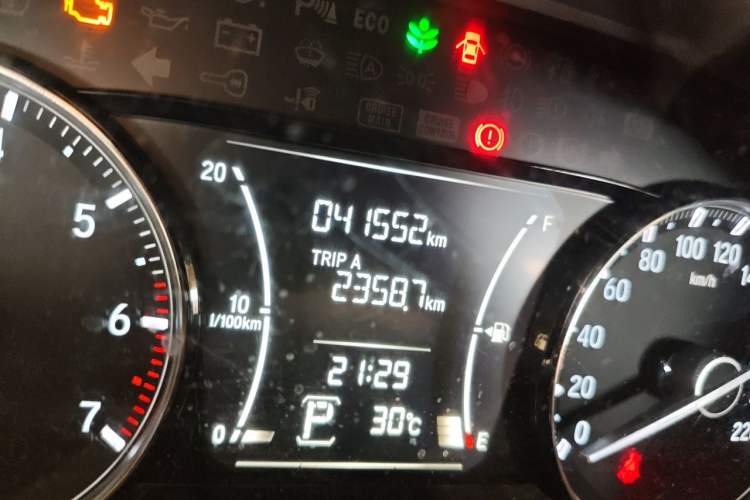 Used Honda Envix 2019 180TURBO CVT Enjoyment Edition China VI Odometer Close Up