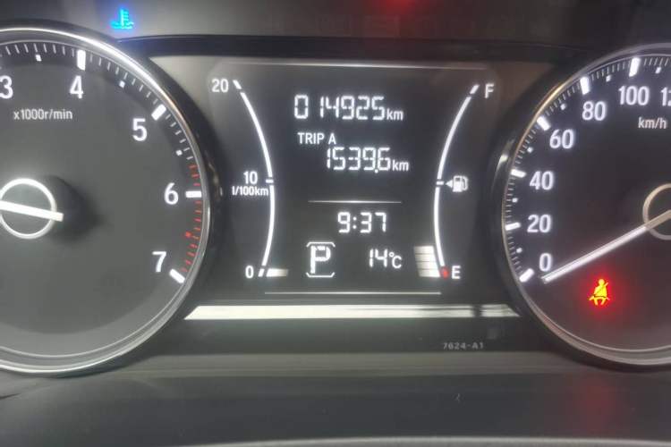 Used Honda Envix 2019 180TURBO CVT Enjoyment Edition China VI Odometer Close Up