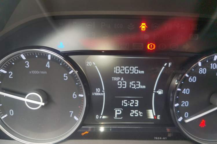Used Honda Envix 2019 180TURBO CVT Enjoyment Edition China V Odometer Close Up