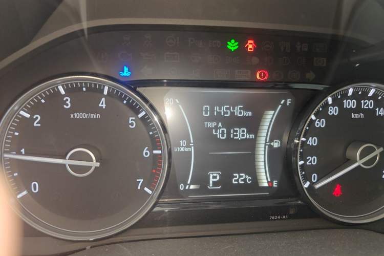 Used Honda Envix 2022 180TURBO CVT Enjoyment Version Odometer Close Up