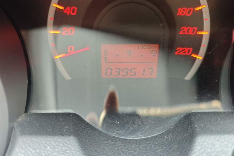 Used Honda Fit 2011 1.3L automatic comfort version Odometer Close Up