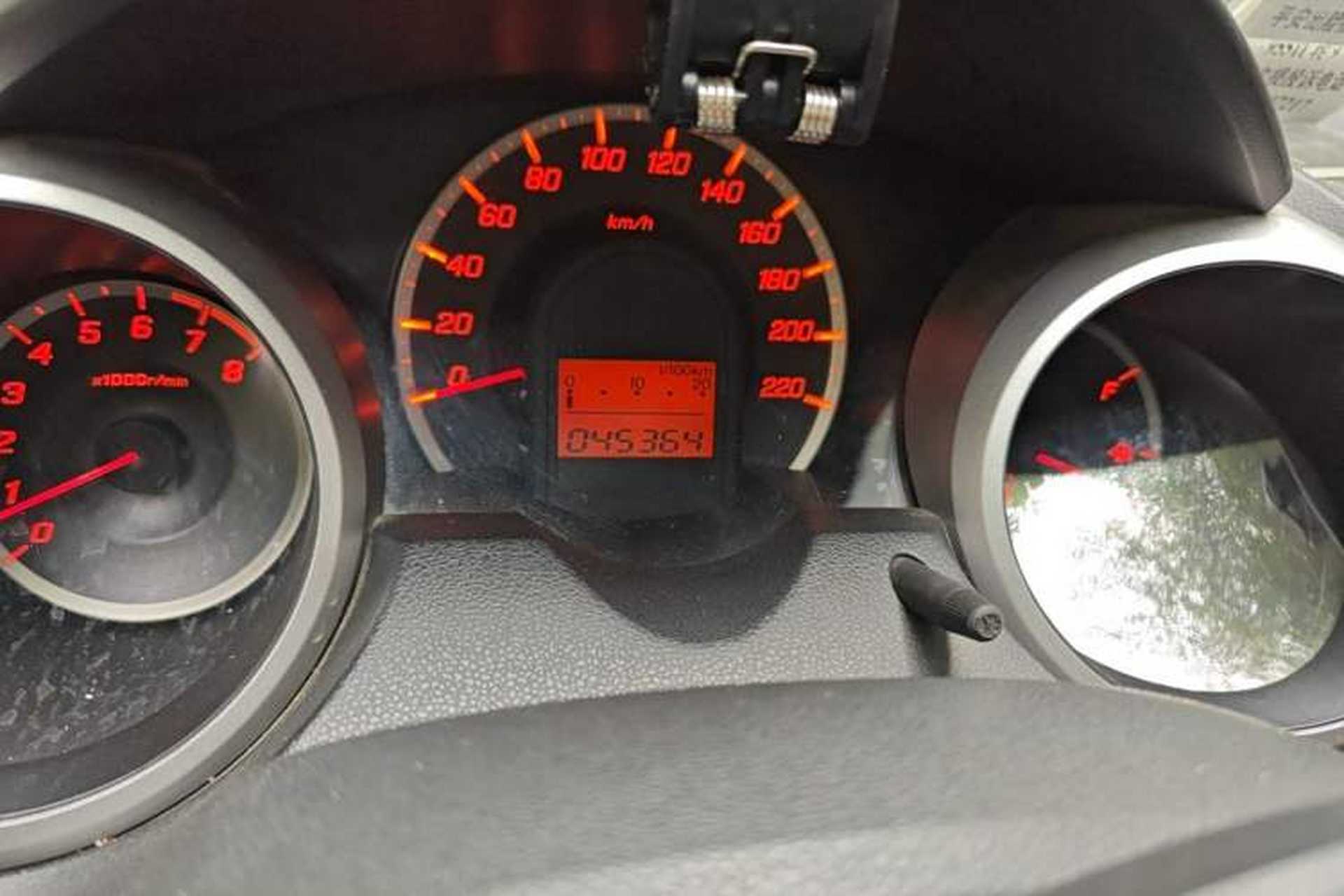 Used Honda Fit 2011 1.3L automatic comfort version Odometer Close Up