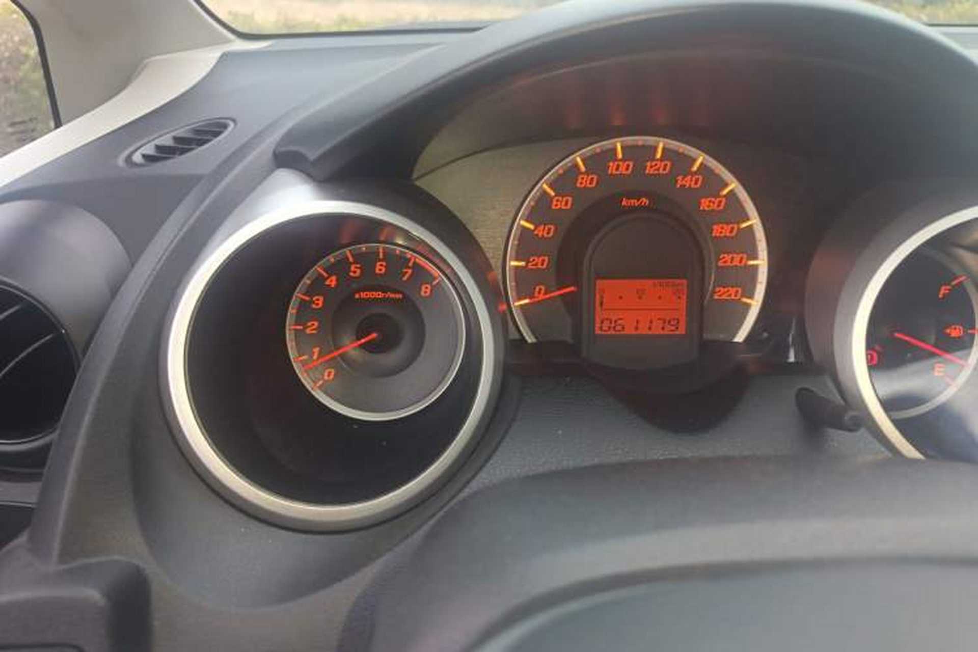 Used Honda Fit 2011 1.5L Automatic Luxury Edition Odometer Close Up