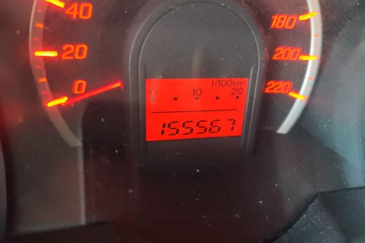 Used Honda Fit 2011 1.3L automatic comfort version Odometer Close Up