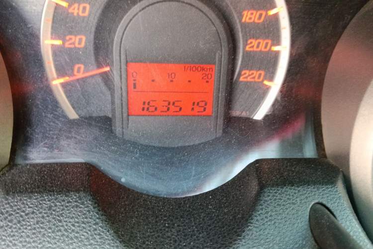 Used Honda Fit 2011 1.3L automatic comfort version Odometer Close Up