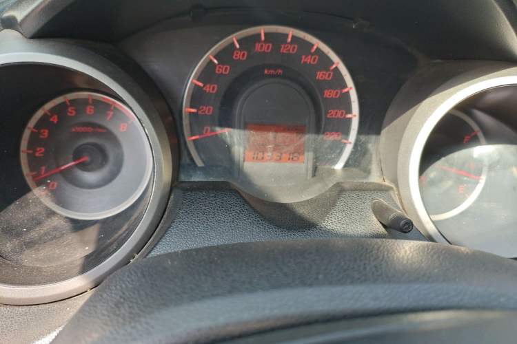 Used Honda Fit 2011 1.3L automatic comfort version Odometer Close Up