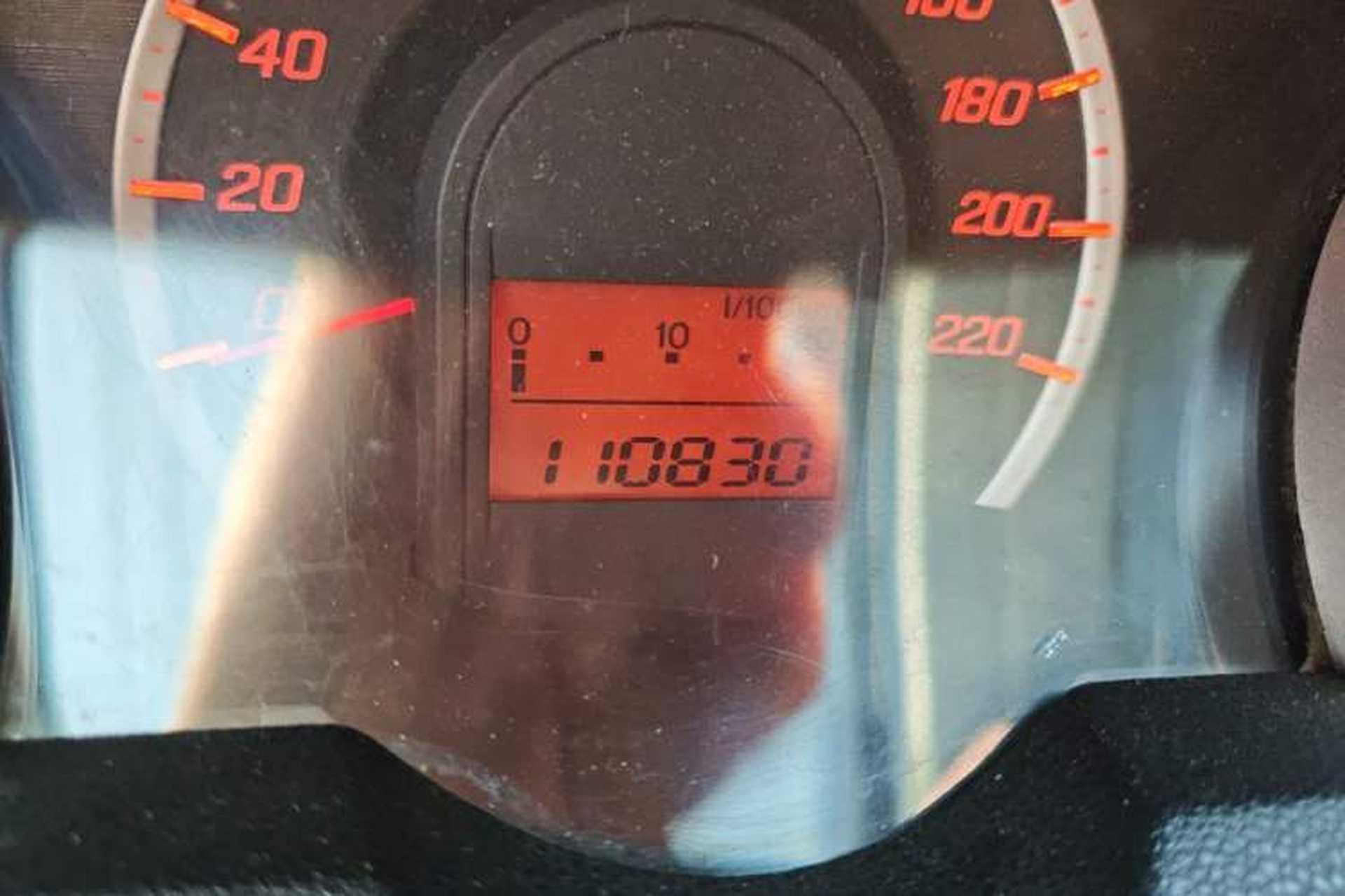 Used Honda Fit 2011 1.3L automatic comfort version Odometer Close Up