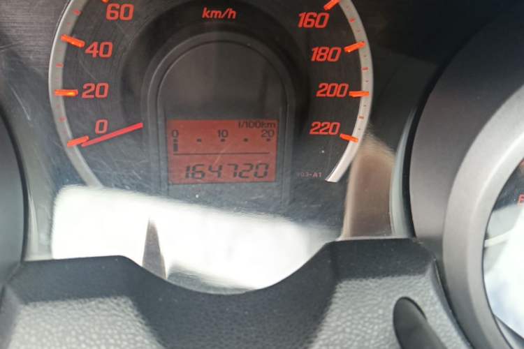 Used Honda Fit 2011 1.5L Automatic Luxury Edition Odometer Close Up