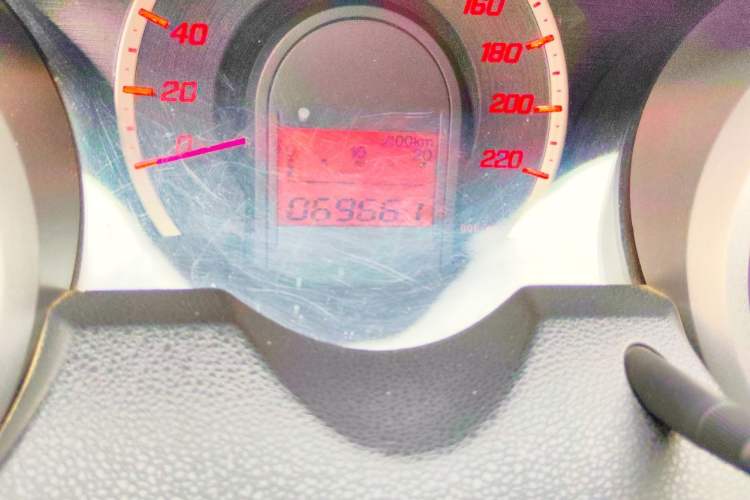 Used Honda Fit 2011 1.5L Automatic Luxury Edition Odometer Close Up