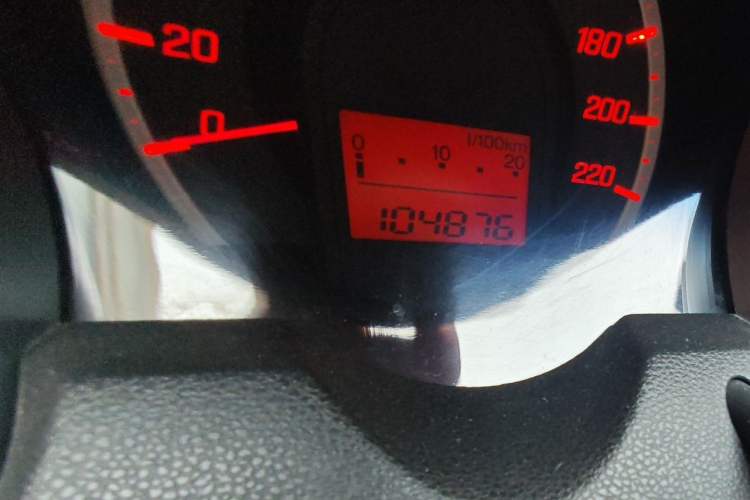 Used Honda Fit 2011 1.3L automatic comfort version Odometer Close Up