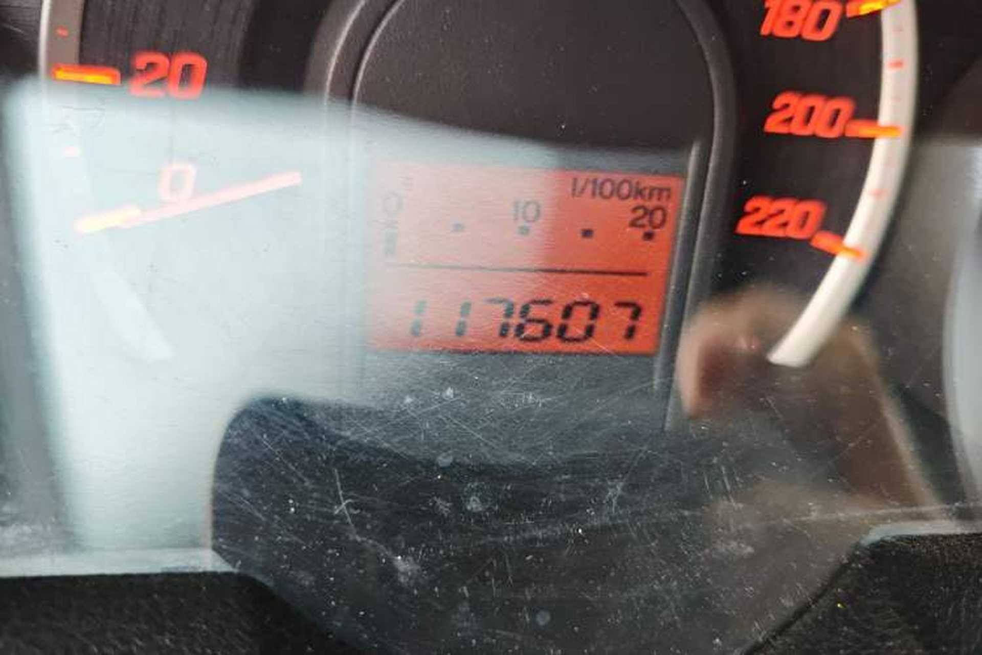 Used Honda Fit 2011 1.3L manual Comfort version Odometer Close Up