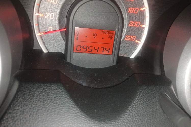 Used Honda Fit 2011 1.3L automatic comfort version Odometer Close Up