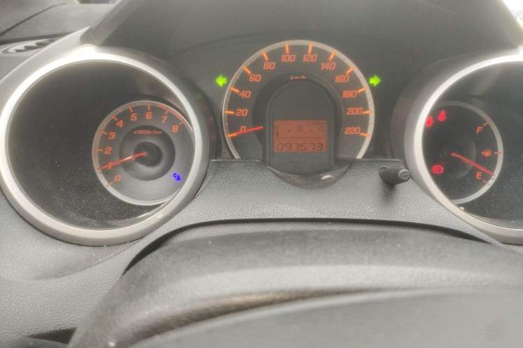 Used Honda Fit 2011 1.3L automatic comfort version Odometer Close Up