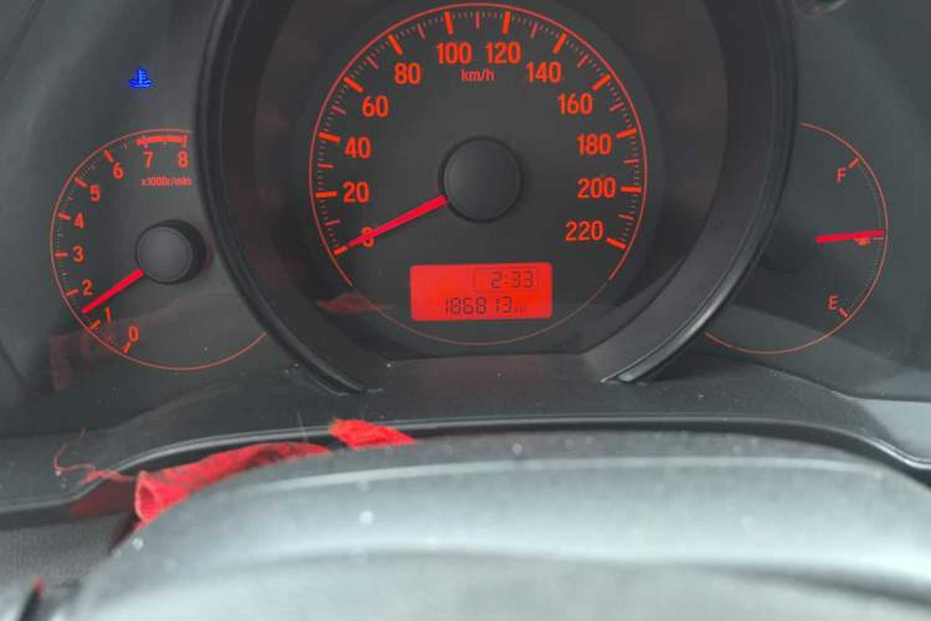 Used Honda Fit 2014 1.5L LX Manual Comfort Model Odometer Close Up