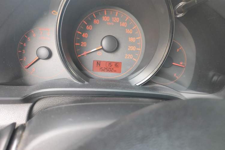 Used Honda Fit 2014 1.5L LX CVT Comfort Model Odometer Close Up