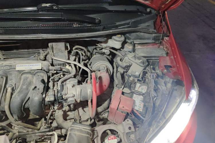 Used Honda Fit 2014 1.5L LX CVT Comfort Model Engine Bay Left