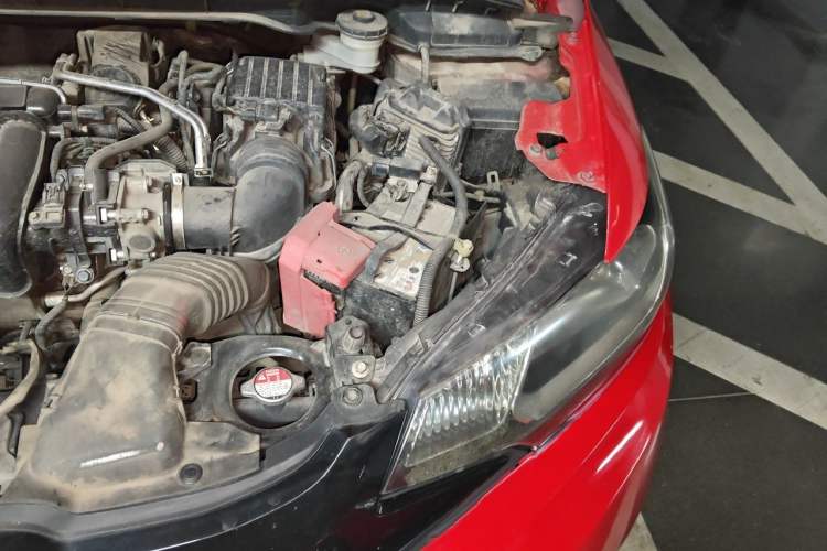 Used Honda Fit 2014 1.5L LX CVT Comfort Model Engine Bay Left