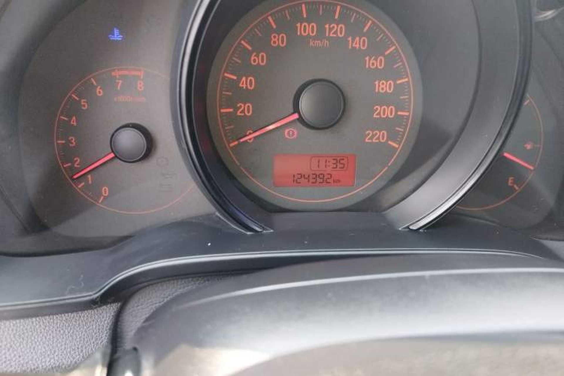 Used Honda Fit 2014 1.5L LX Manual Comfort Model Odometer Close Up
