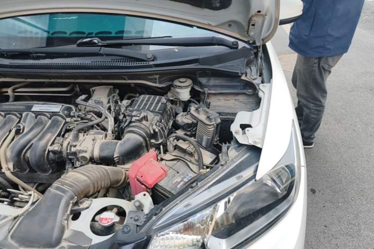 Used Honda Fit 2014 1.5L LX CVT Comfort Model Engine Bay Left