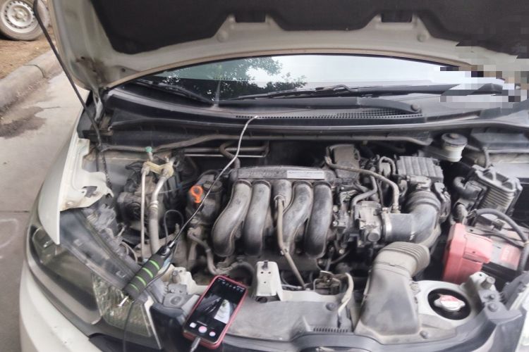 Used Honda Fit 2014 1.5L LX CVT Comfort Model Engine Bay Right