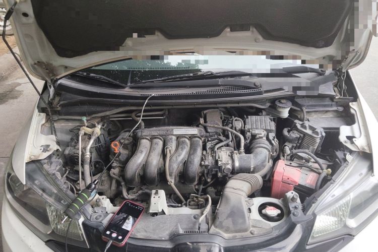Used Honda Fit 2014 1.5L LX CVT Comfort Model Engine Bay