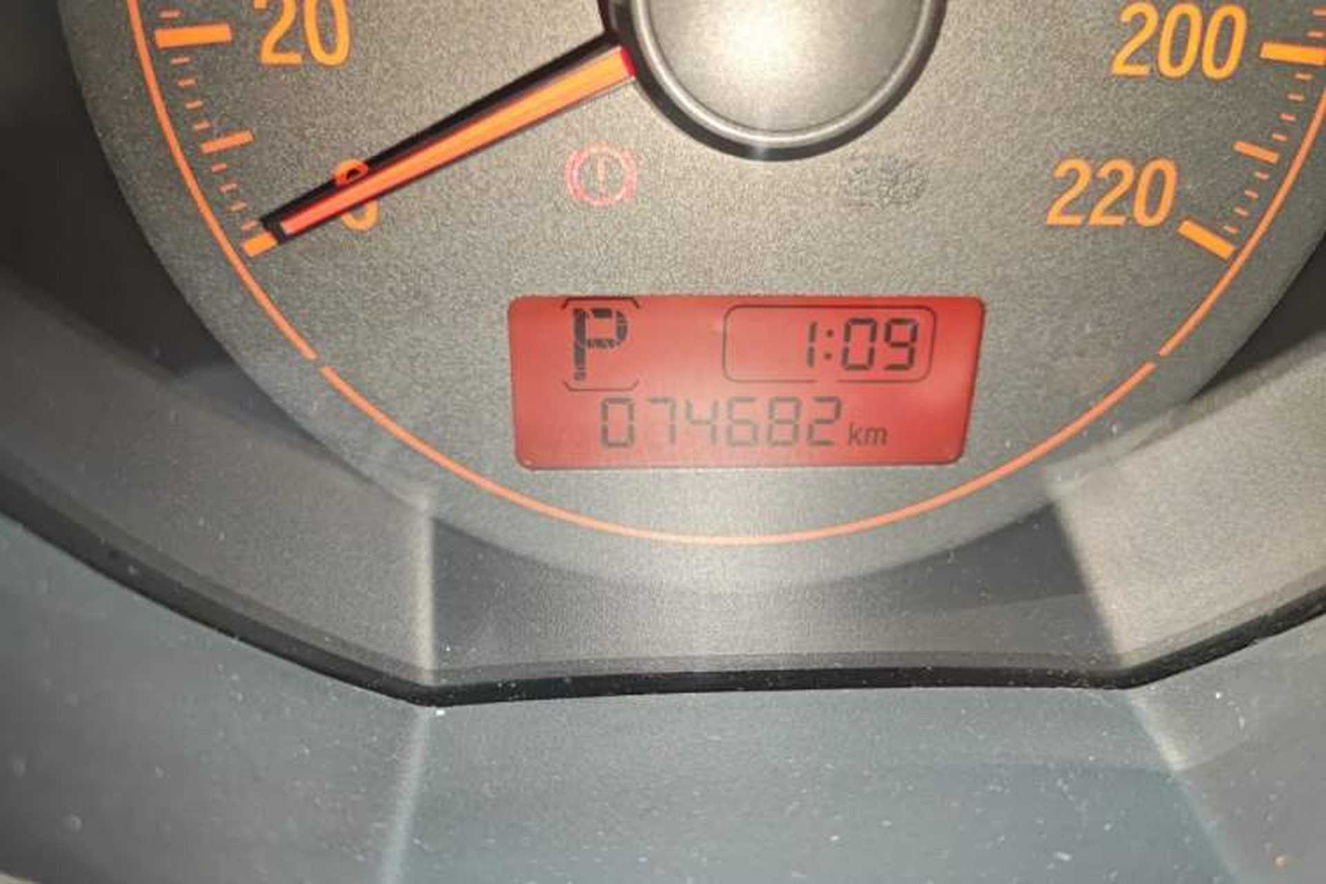 Used Honda Fit 2014 1.5L LX CVT Comfort Model Odometer Close Up