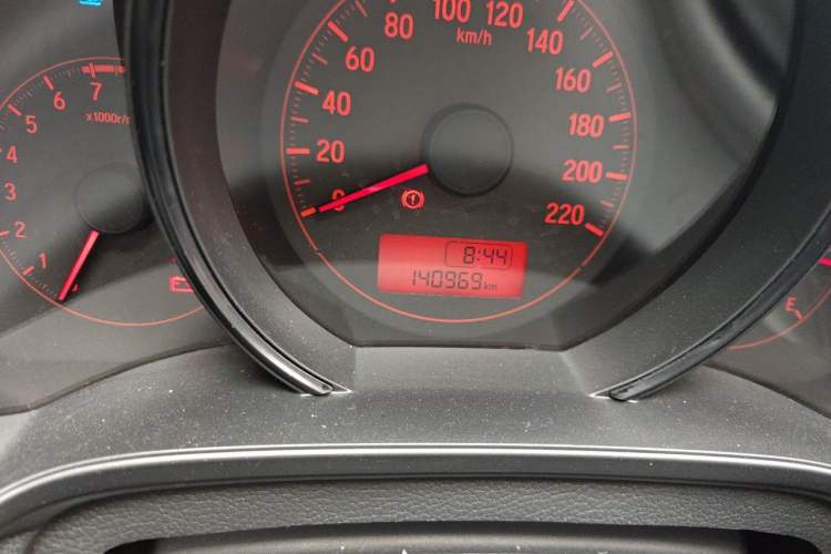 Used Honda Fit 2016 1.5L LX Manual Comfort Model Odometer Close Up