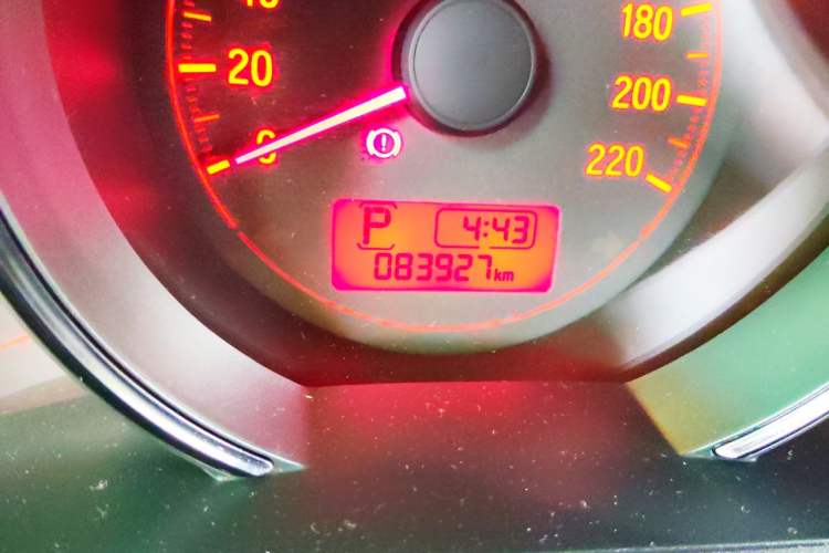 Used Honda Fit 2016 1.5L LX CVT Comfort Model Odometer Close Up