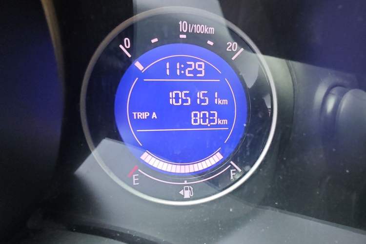 Used Honda Fit 2016 1.5L LXS CVT Comfort Sunroof Version Odometer Close Up