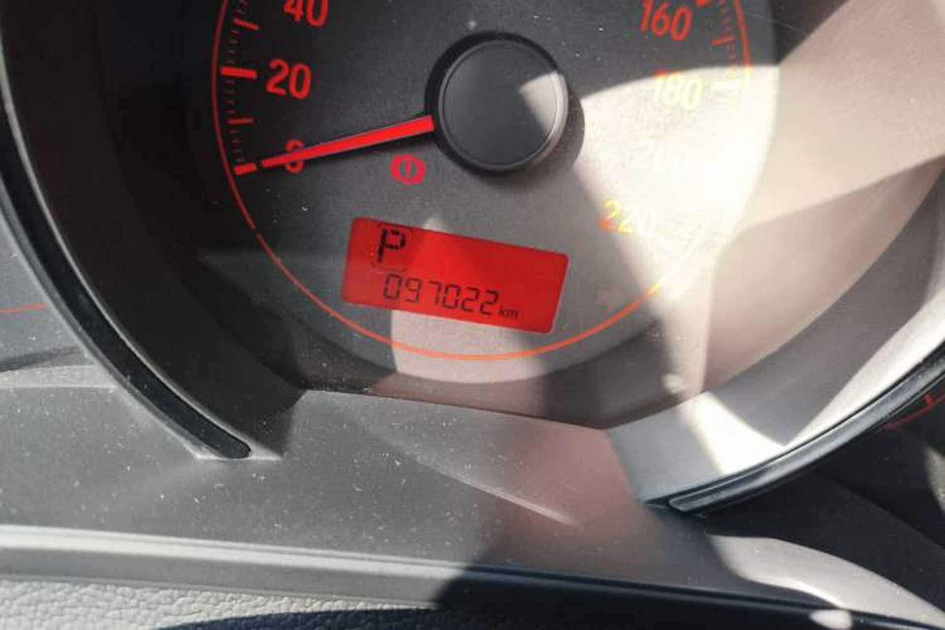 Used Honda Fit 2016 1.5L LX CVT Comfort Model Odometer Close Up