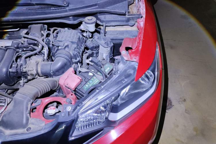 Used Honda Fit 2016 1.5L LX CVT Comfort Model Engine Bay Left