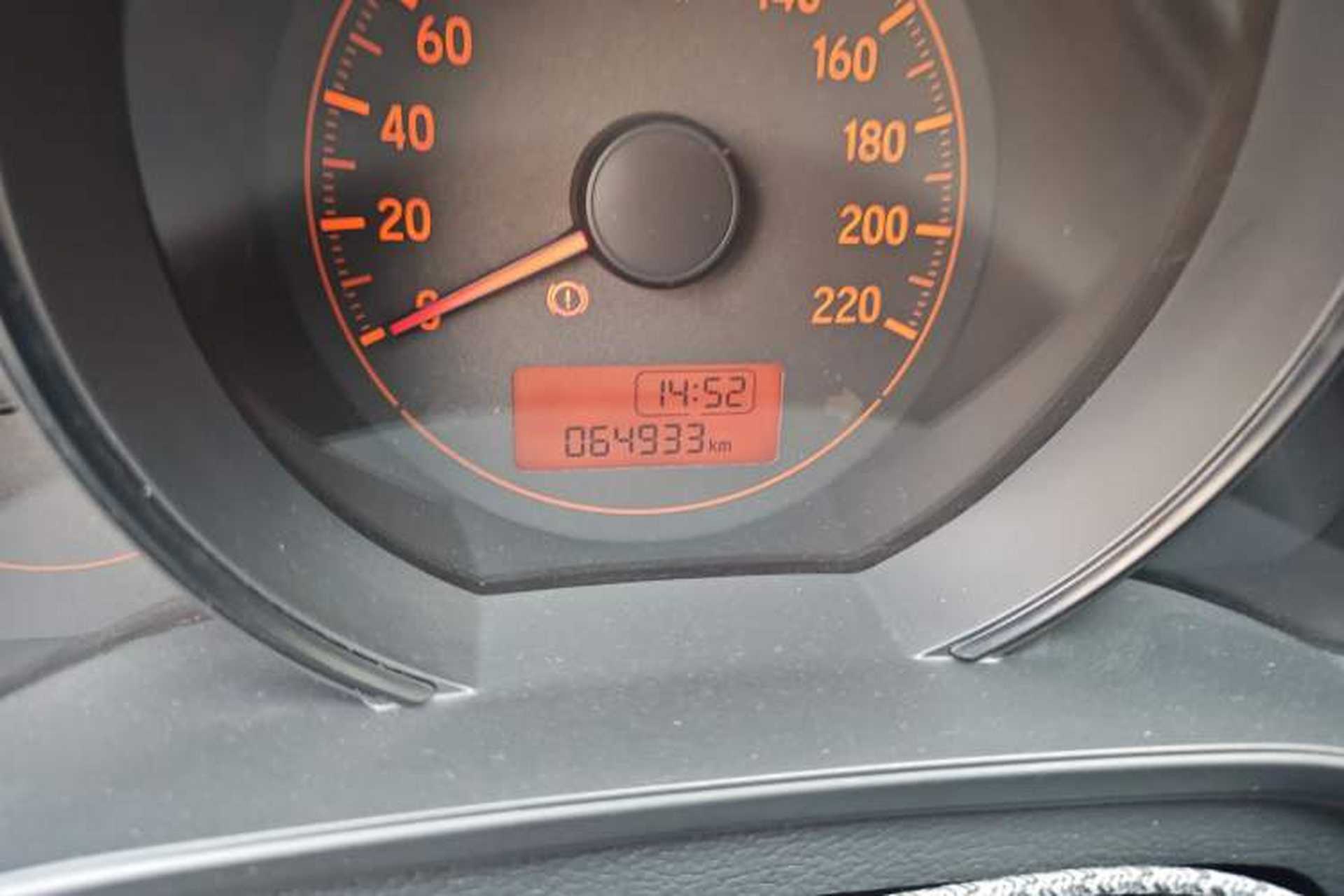 Used Honda Fit 2016 1.5L LX Manual Comfort Model Odometer Close Up