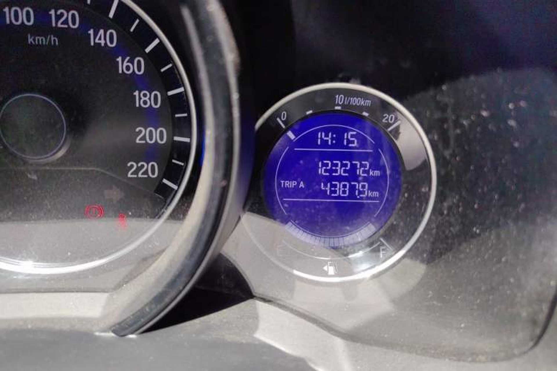Used Honda Fit 2016 1.5L SES CVT Fashion Sunroof Edition Odometer Close Up