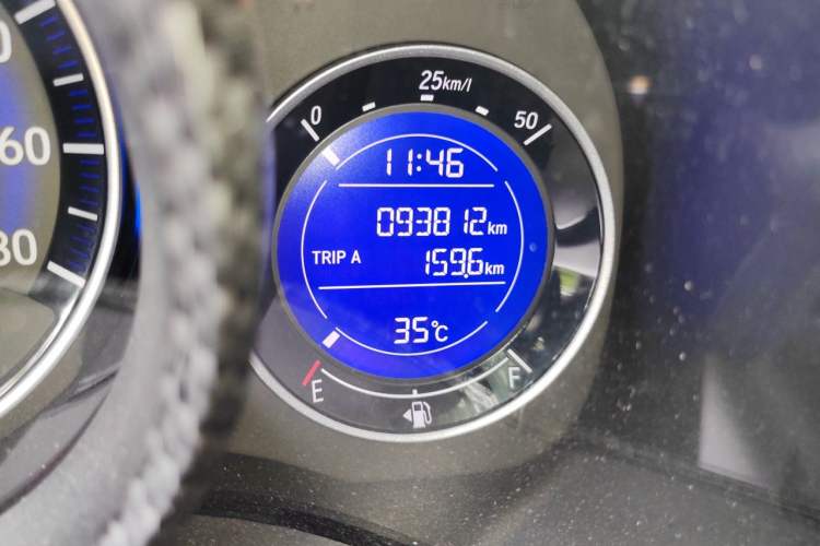 Used Honda Fit 2016 1.5L LX CVT Comfort Model Odometer Close Up