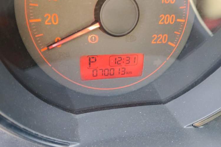 Used Honda Fit 2016 1.5L LX CVT Comfort Model Odometer Close Up