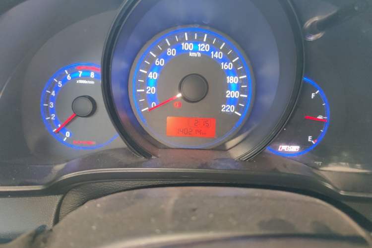 Used Honda Fit 2016 1.5L LX Manual Comfort Model Odometer Close Up