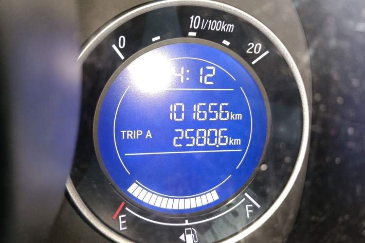 Used Honda Fit 2016 1.5L LXS CVT Comfort Sunroof Version Odometer Close Up